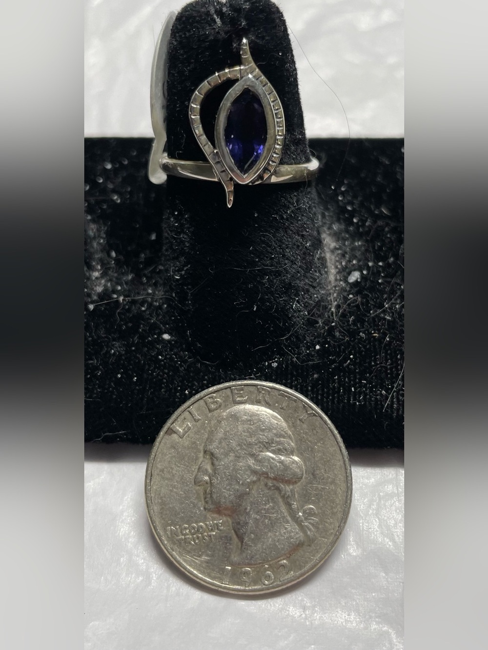 Iolite ring